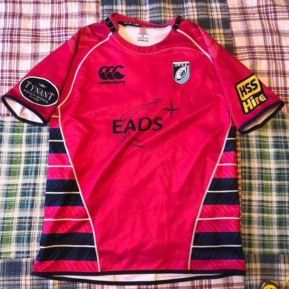 canterbury Other - Pink Cardiff Blues Rugby Jersey Authentic